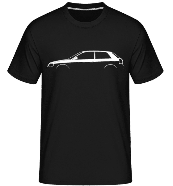 Aperçu: 'Audi A3 (8L)' Silhouette -  T-Shirt Shirtinator homme - Noir - Devant