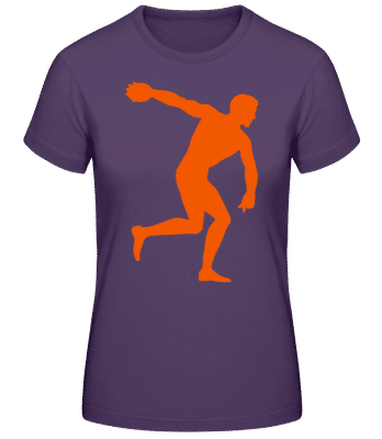 Discus Throw - Dámské tričko B&C - Nachová - Napřed