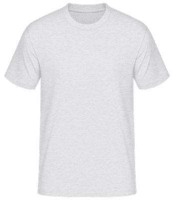 Männer Basic T-Shirt - Grau meliert - Vorne