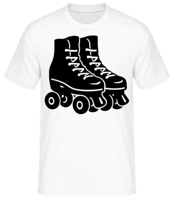 Patins à Roulettes - T-shirt standard Homme - Blanc - Devant