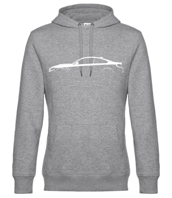 'BMW M4 Coupe F82' Silhouette - Unisex Premium Hoodie - Heather grey - Front