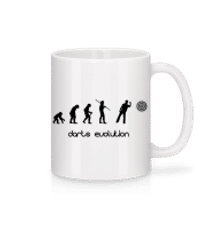 Darts Evolution - Mug en céramique blanc - Blanc - Devant