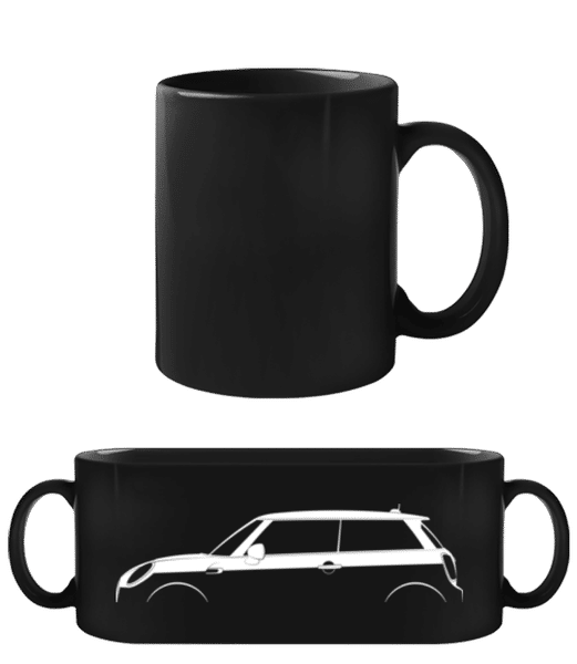 Preview: 'Mini Cooper (F56)' Silhouette - Black Mug - Black - Front