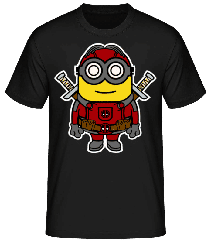 Preview: Minion Deadpool - Men's Basic T-Shirt - Black - Front