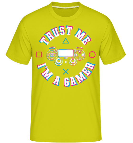 Preview: Trust Me Im A Gamer -  Shirtinator Men's T-Shirt - Lime - Front