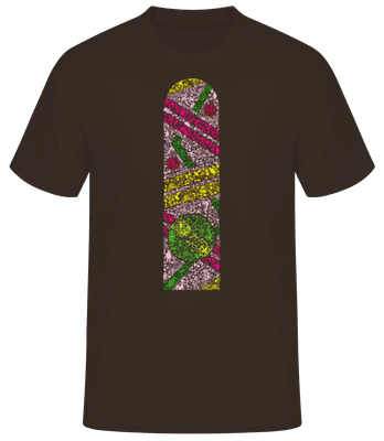 Hoverboard - Camiseta básica para hombre - Marrón - delante