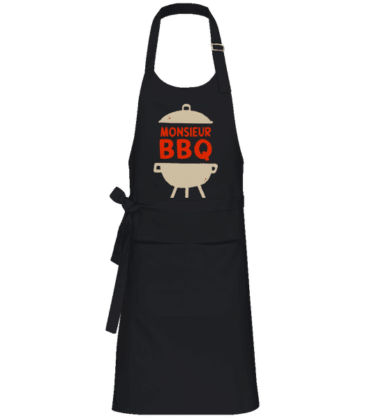 Aperçu: Monsieur BBQ - Tablier professionnel - Noir - Devant