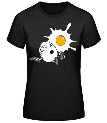 Selbstmord Ei - Frauen Basic T-Shirt - Schwarz - Vorne
