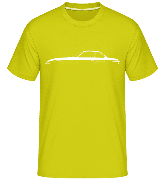 Preview: 'Lamborghini Islero' Silhouette - Shirtinator Men's T-Shirt - Lime - Front