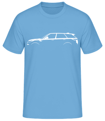 'Range Rover Sport (2022)' Silhouette - T-shirt standard Homme - Bleu clair - Devant