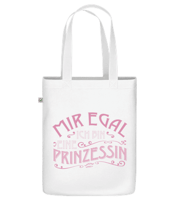 Ich Bin Eine Prinzessin - Bio Tasche - Weiß - Vorne