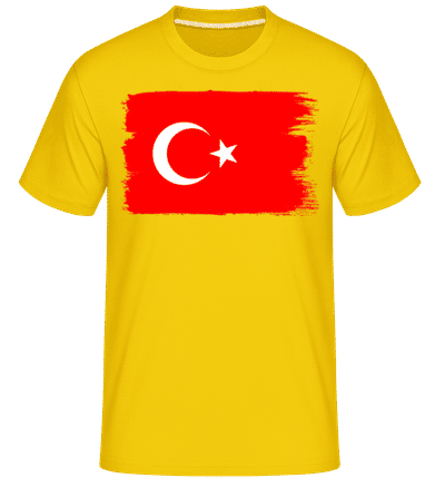 Country Flag Turkey - Shirtinator Men's T-Shirt - Golden yellow - Front