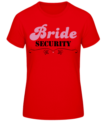 Bride Security Flowers - T-shirt standard Femme - Rouge - Devant
