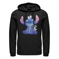 Disney Classics - Lilo & Stitch - Lilo & Stitch Cute Ducks - Unisex Mikiny s kapucňou - Čierna - Predné