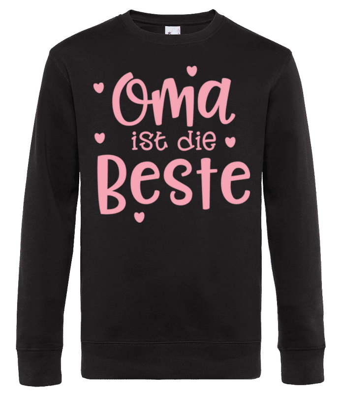 Vorschau: Oma Ist Die Beste - Männer Standard Pullover - Schwarz - Vorne