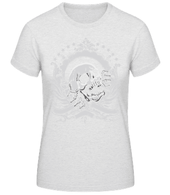 Skull Logo - Women's Basic T-Shirt - Heather grey - Front