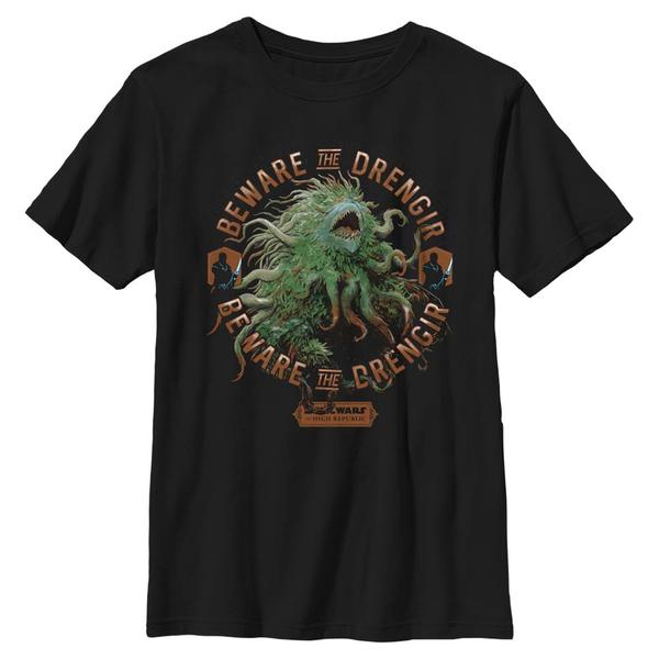 Aperçu: Star Wars - High Republic - Drengir Beware - Enfant T-shirt - Noir - Devant