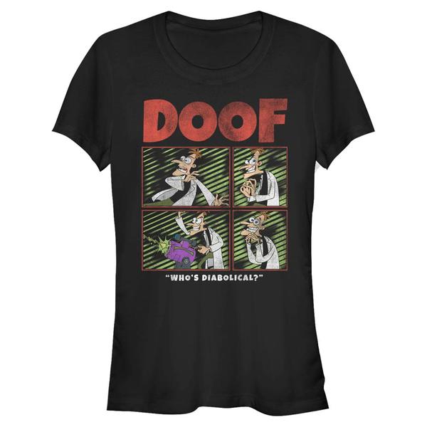 Disney Classics - Phinéas et Ferb - Doof - Femme T-shirt - Noir - Devant