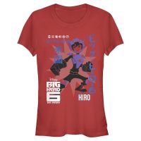 Disney - Grandes Héroes - Hiro Poster - Mujeres Camiseta - Rojo - delante
