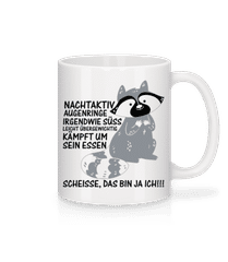 Nachtaktiver Waschbär · Tasse