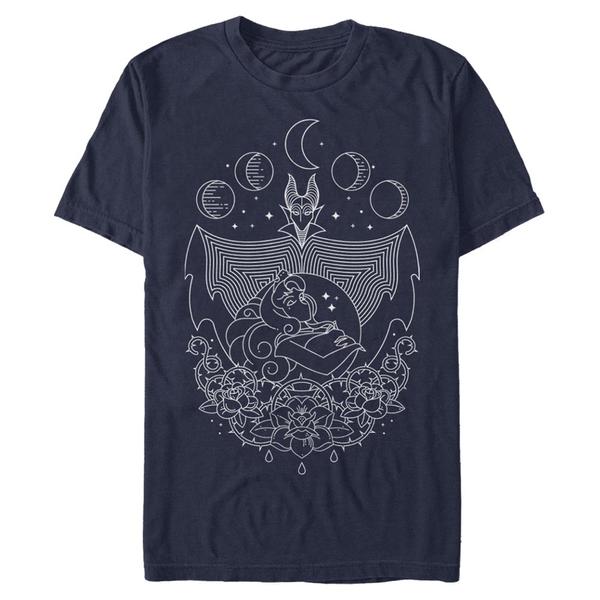 Aperçu: Disney - Sleeping Beauty - Maleficent Geo Line - Homme T-shirt - Bleu marine - Devant