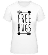 Free Hugs Arrows - Women's Basic T-Shirt - White - Front