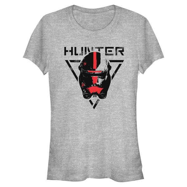 Aperçu: Star Wars - The Bad Batch - Big Face Hunter - Femme T-shirt - Gris chiné - Devant