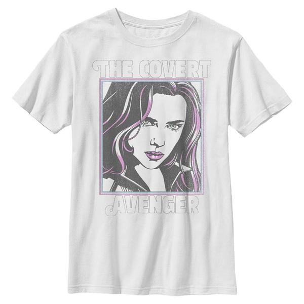 Aperçu: Marvel - Black Widow - Black Widow Retro Pop Widow - Enfant T-shirt - Blanc - Devant
