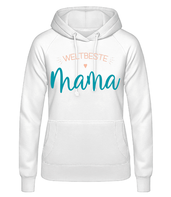 Vorschau: Weltbeste Mama - Frauen Hoodie - Weiß - Vorne