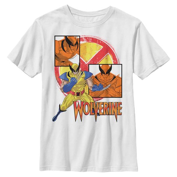 Preview: Marvel - Wolverine Claw Panels - Kids T-Shirt - White - Front