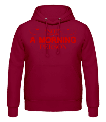 Not A Morning Person 1 - Pánská mikina s kapucí - Bordeaux - Napřed