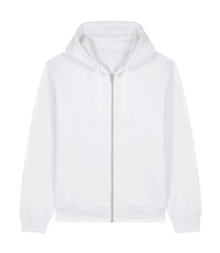 Unisex Bio Sweatjacke Stanley Stella - Weiß - Vorne