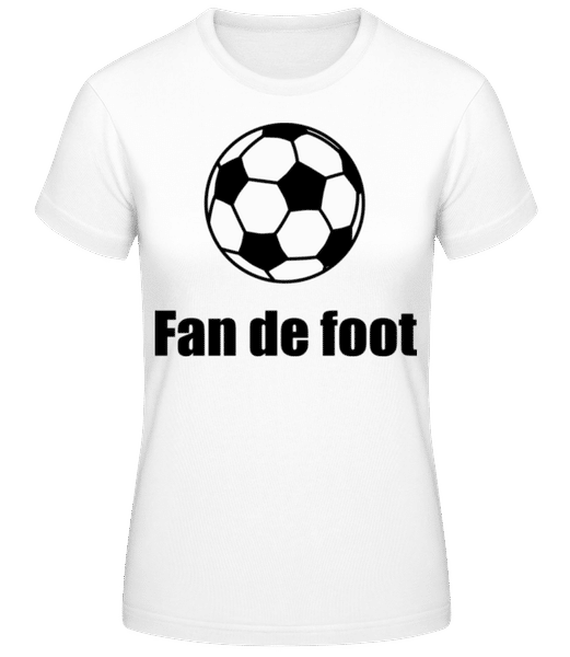 Aperçu: Fan De Foot - T-shirt femme B&C - Blanc - Devant