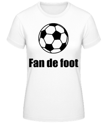 Fan De Foot - T-shirt femme B&C - Blanc - Devant