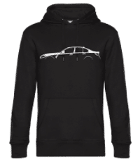 'BMW M3 G80' Silhouette - Sweat à capuche premium Unisexe - Noir - Devant
