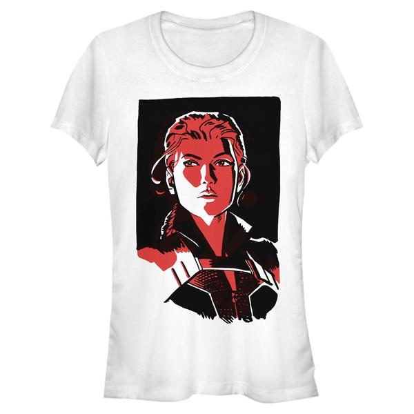 Aperçu: Marvel - Black Widow - Black Widow Widow Portrait - Femme T-shirt - Blanc - Devant