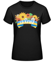 Ukraine Blumen · Frauen Basic T-Shirt