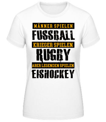 Legenden Spielen Eishockey - Frauen T-Shirt B&C - Weiß - Vorne