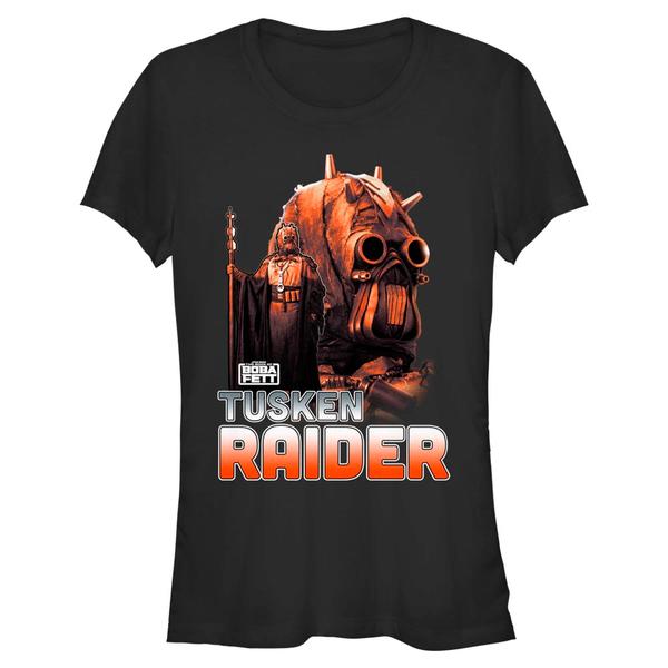 Aperçu: Star Wars - Book of Boba Fett - Tusken Raider Outlaw Hunter - Femme T-shirt - Noir - Devant