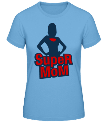 Super Mom Icon - Frauen Basic T-Shirt - Hellblau - Vorne