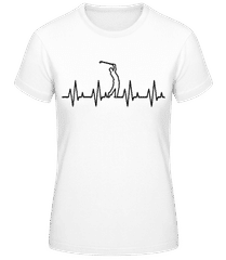 Golf Herzschlag · Frauen Basic T-Shirt