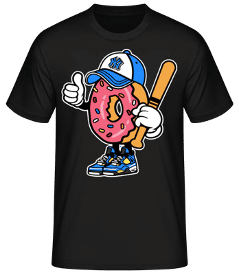 Donut - Männer Basic T-Shirt - Schwarz - Vorne
