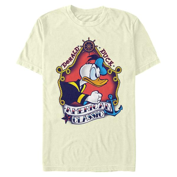 Aperçu: Disney Classics - Mickey Mouse - Donald Duck Sailor Donald Flash - Homme T-shirt - Crème - Devant