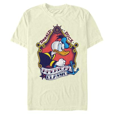 Disney Classics - Mickey Mouse - Donald Duck Sailor Donald Flash - Homme T-shirt - Crème - Devant