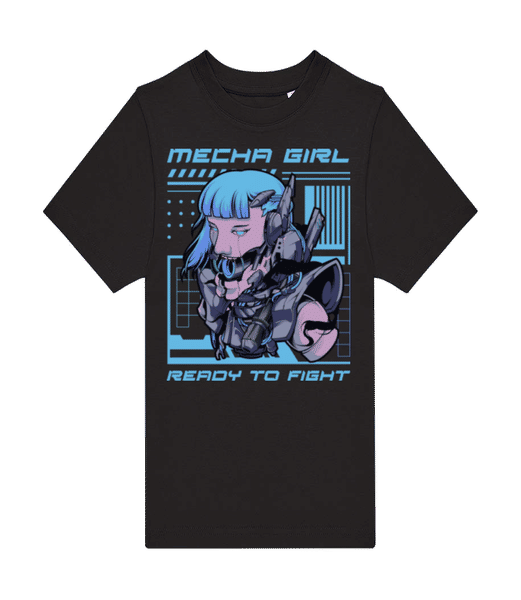 Aperçu: Mecha Girl - T-shirt homme B&C - Noir - Devant