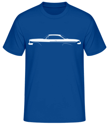 'Chevrolet Impala SS 1961' Silhouette - Pánské basic tričko - Královská modrá - Napřed
