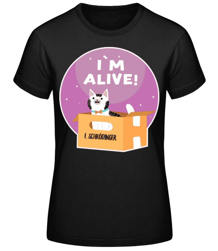 Preview: Schrödingers Cat - Women's Basic T-Shirt - Black - Front