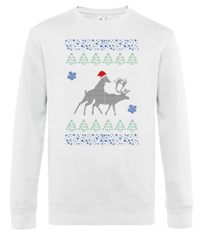 Náhled: sobů Party - Pánská standardní mikina - Bílá - Napřed