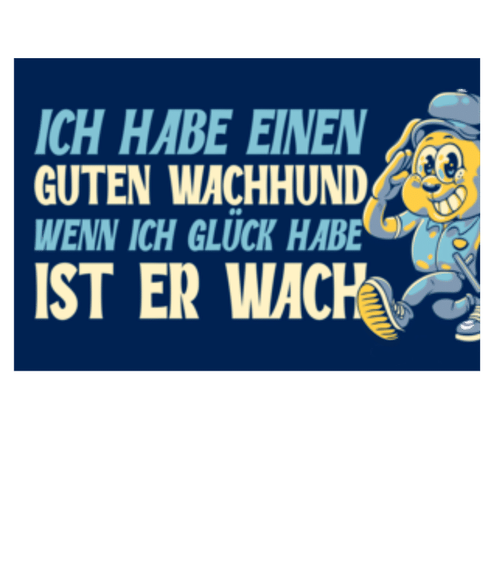 Vorschau: Guter Wachhund - Fußmatte - Weiß - Vorne