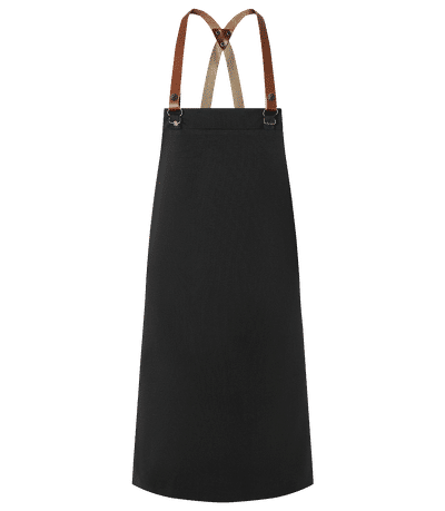 Tablier de cuisine premium - Noir - Devant